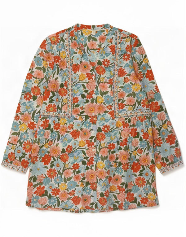 Seasalt Cornwall Womens Tunic Dress UK 14 Large Multicoloured Floral
