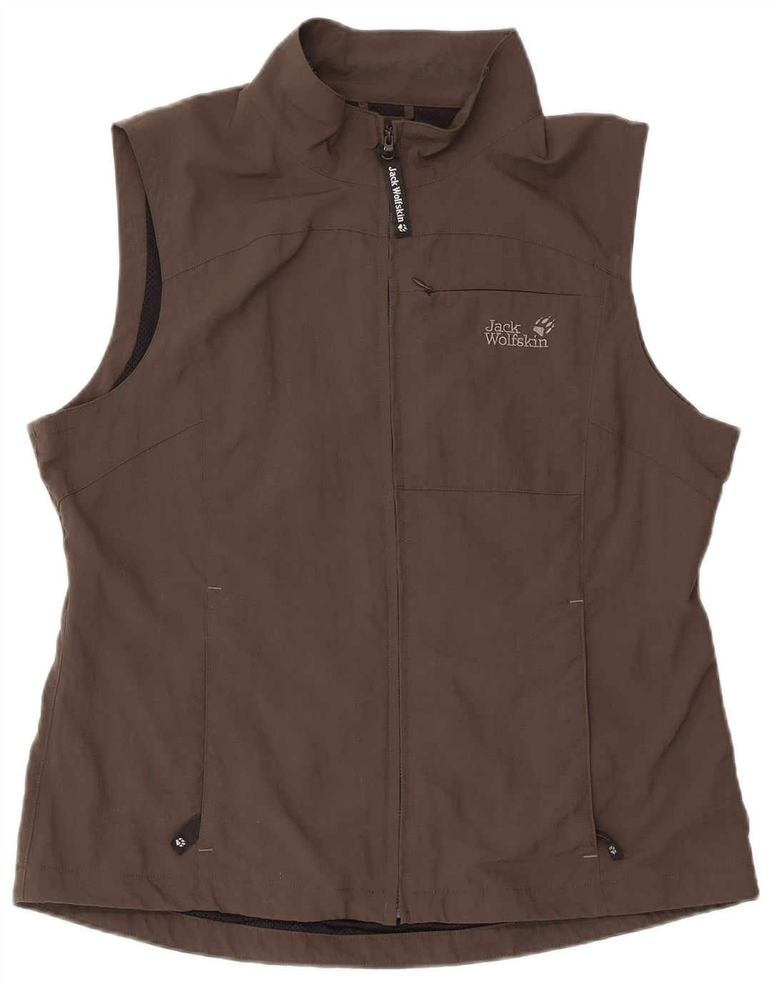 JACK WOLFSKIN Veste de survêtement sans manches pour femme UK 18/20 XL Gris