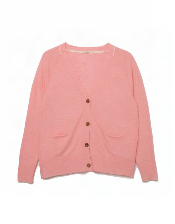 Cardigan White Stuff pour femme UK 16 Large en lin rose