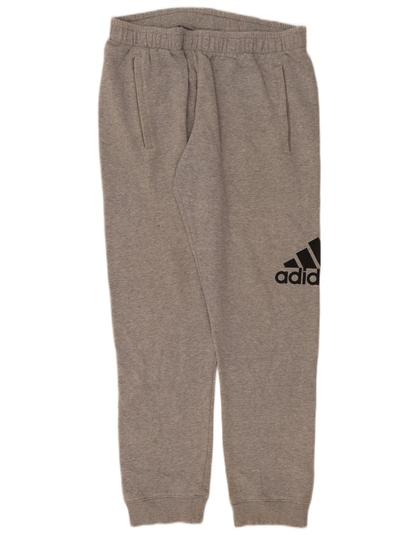 Adidas Pantalon de survêtement graphique pour femme Joggers UK 14 Large Gris Coton