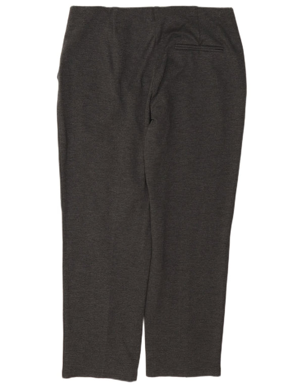 Marks & Spencer Pantalon droit décontracté pour femme UK 14 Large W34 L27 Gris