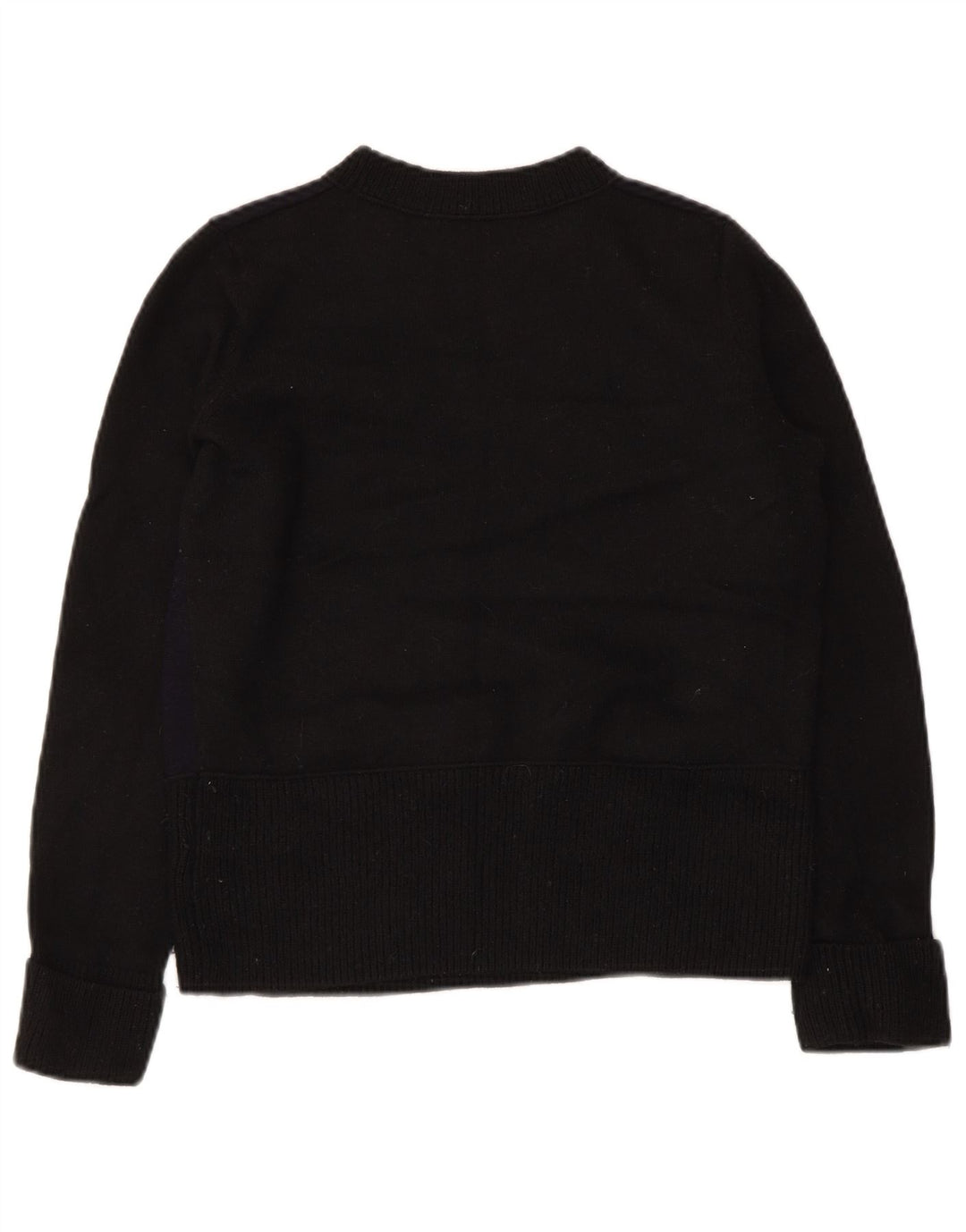 Cos Pull à col rond pour femme UK 10 Petite laine noire
