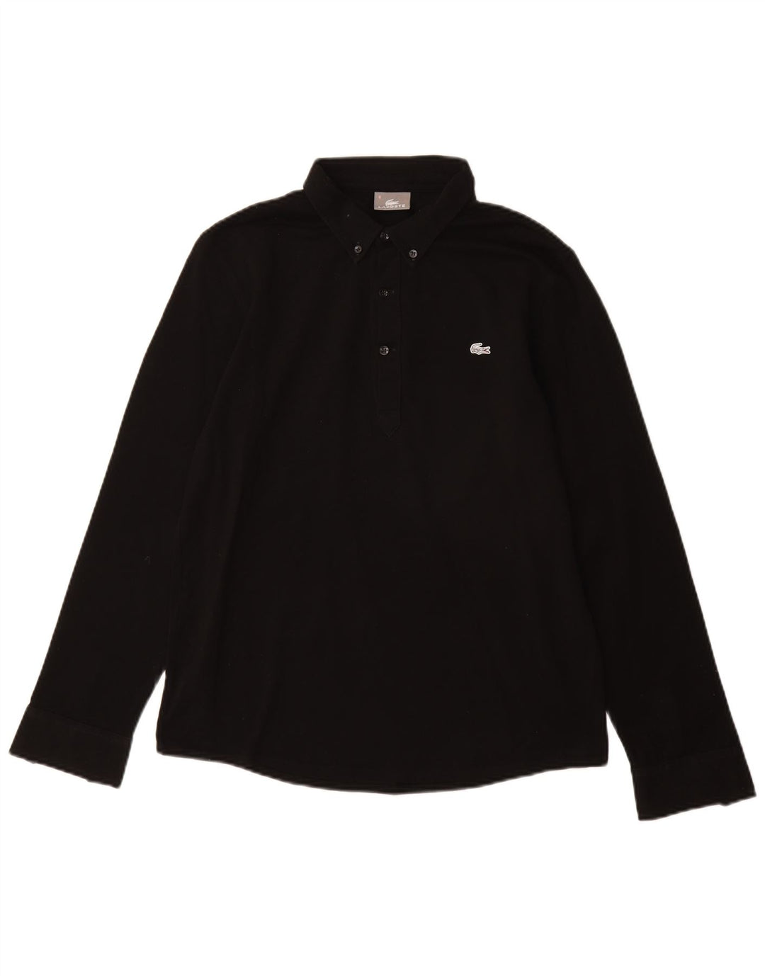 LACOSTE Chemise pull homme taille 3 petit coton noir