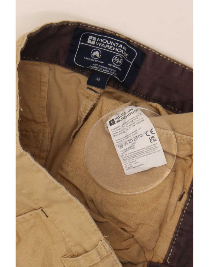 Mountain Warehouse Short Chino Homme W32 Coton Beige Moyen