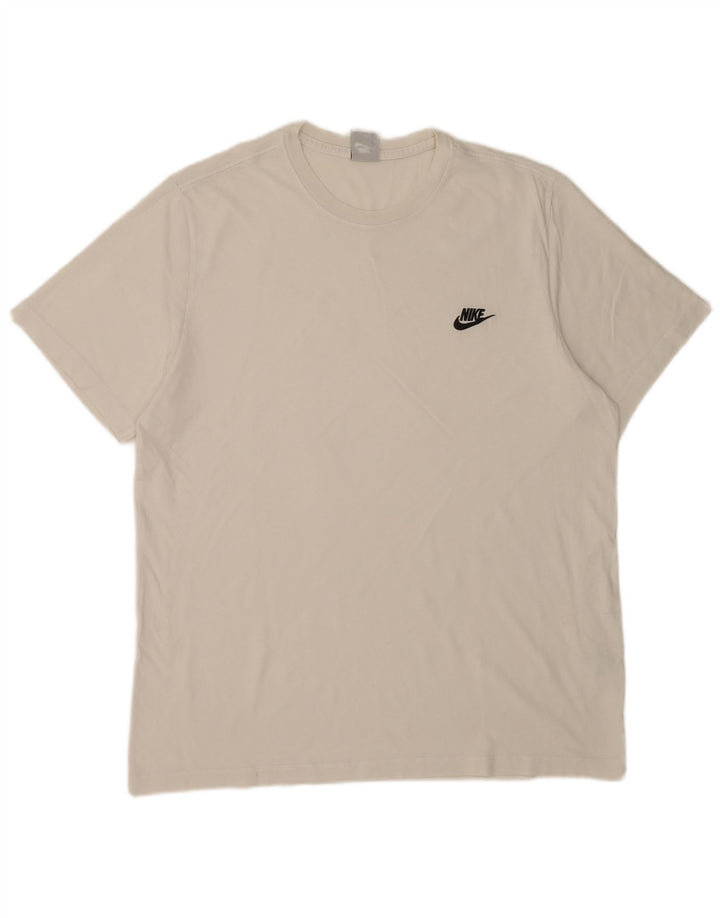 Nike T-Shirt Homme Haut XL Coton Blanc