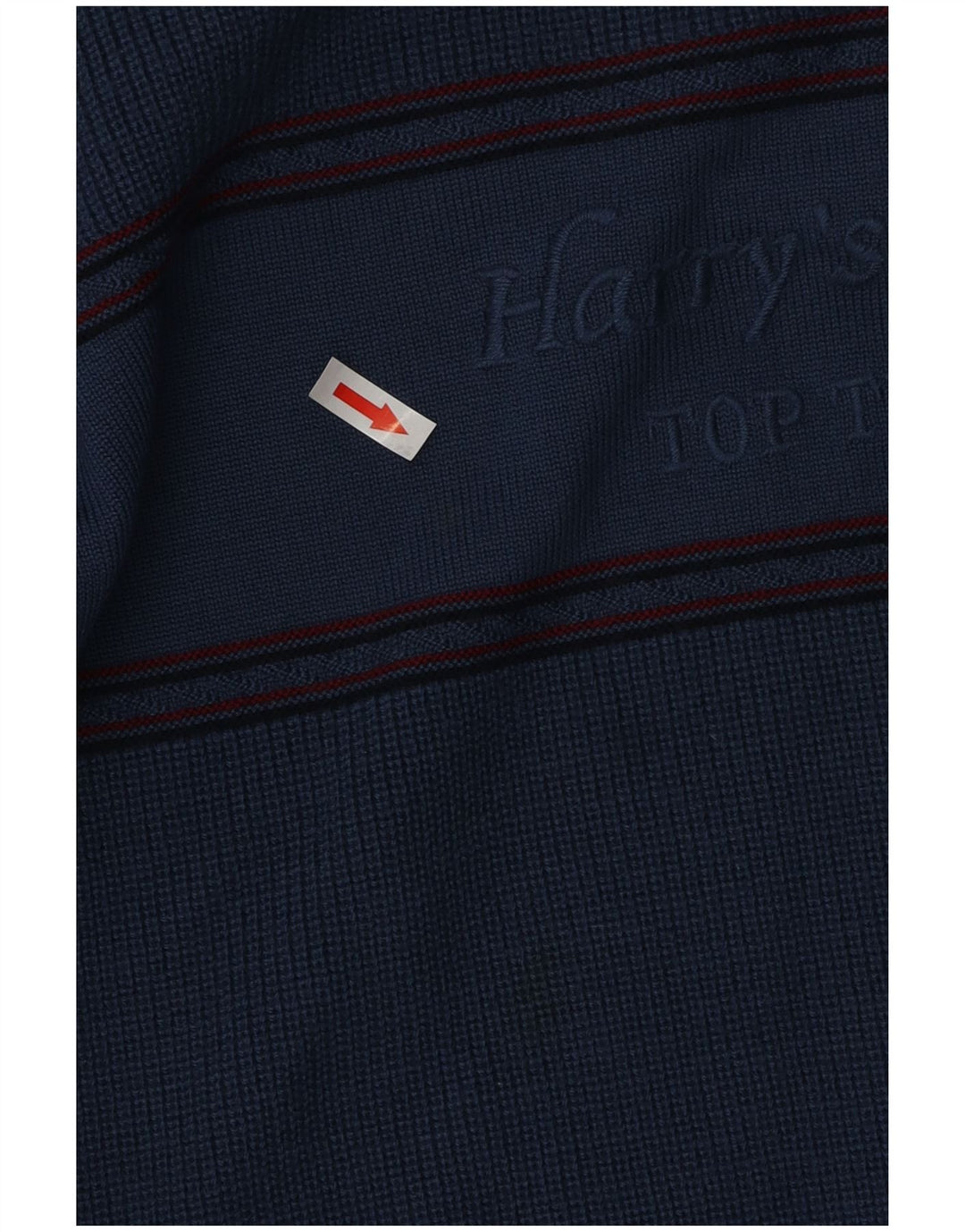 VINTAGE Homme Graphique Ras du Cou Pull XL Bleu Laine