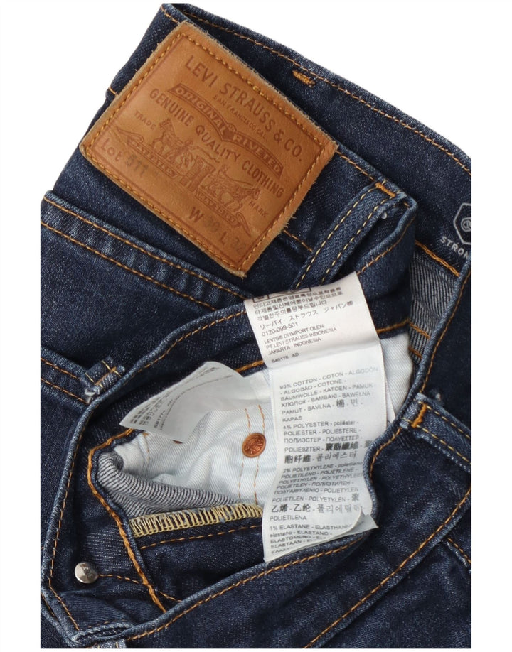 Levi's Jean Slim 511 Homme W30 L32 Bleu Marine Coton