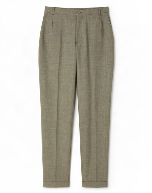 Max&Co. Pantalon décontracté fuselé taille haute pour femme UK 16 Large W32 L30 Vert