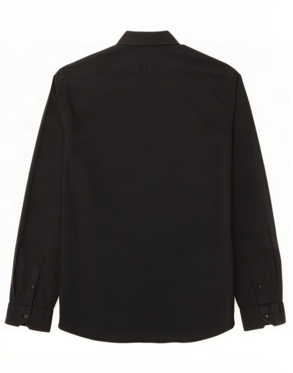 Zara Chemise Super Slim Fit Grand Coton Noir Homme