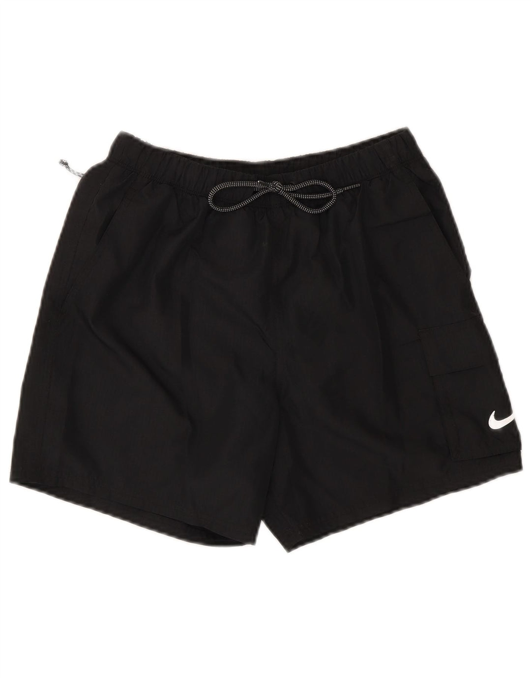 NIKE Mens Cargo Swimming Shorts Small  Black Polyester