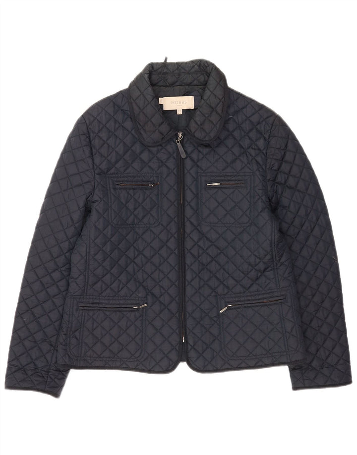 Hobbs Veste matelassée pour femme UK 14 Large Bleu Marine Polyamide