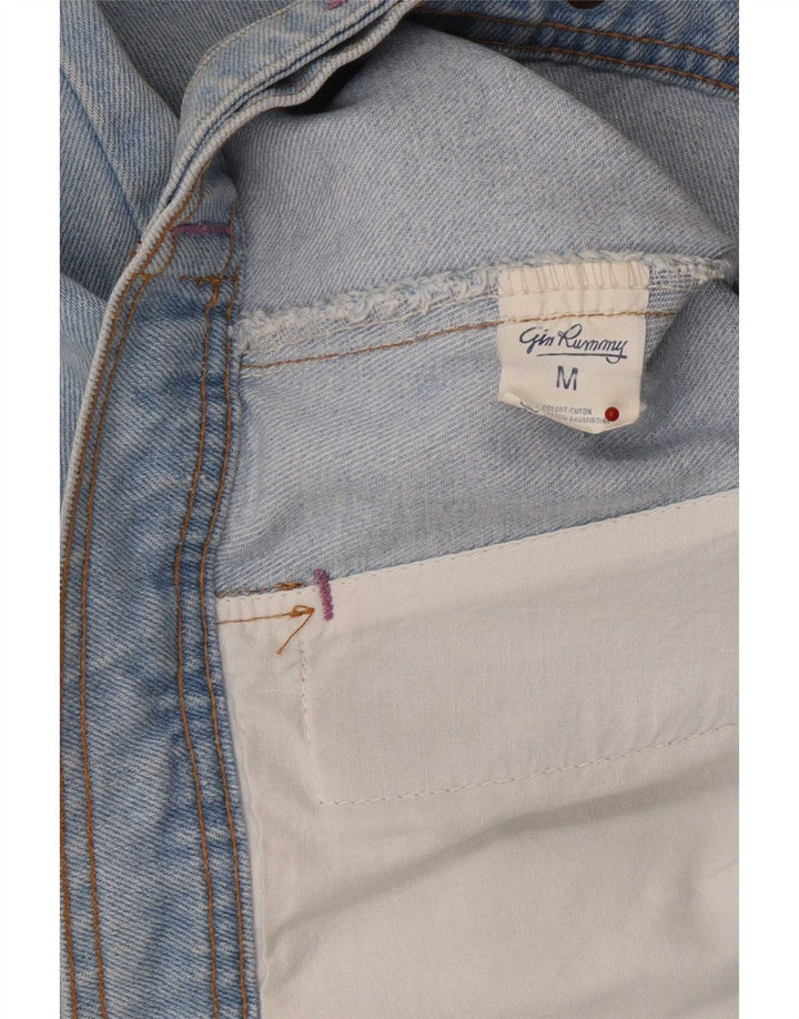 veste en denim femme vintage UK 14 coton bleu moyen