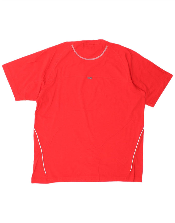 Adidas T-Shirt Homme Haut Large Rouge Coton