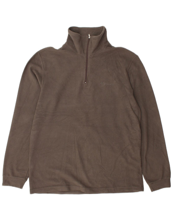 Champion Pull polaire à col zippé pour homme, grand gris