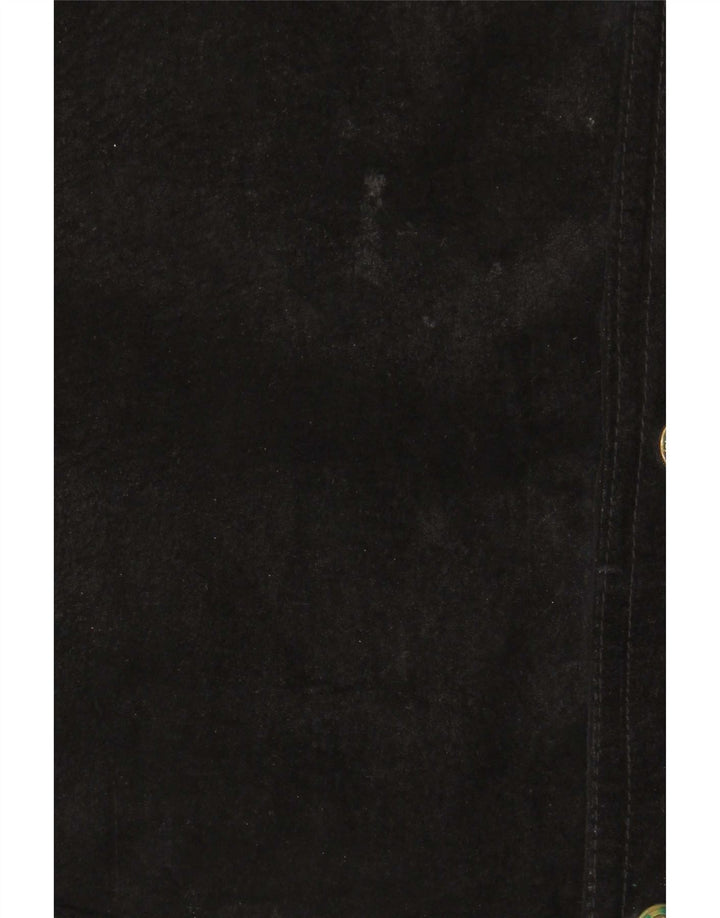Pionier Gilet en daim pour homme 4XL Noir
