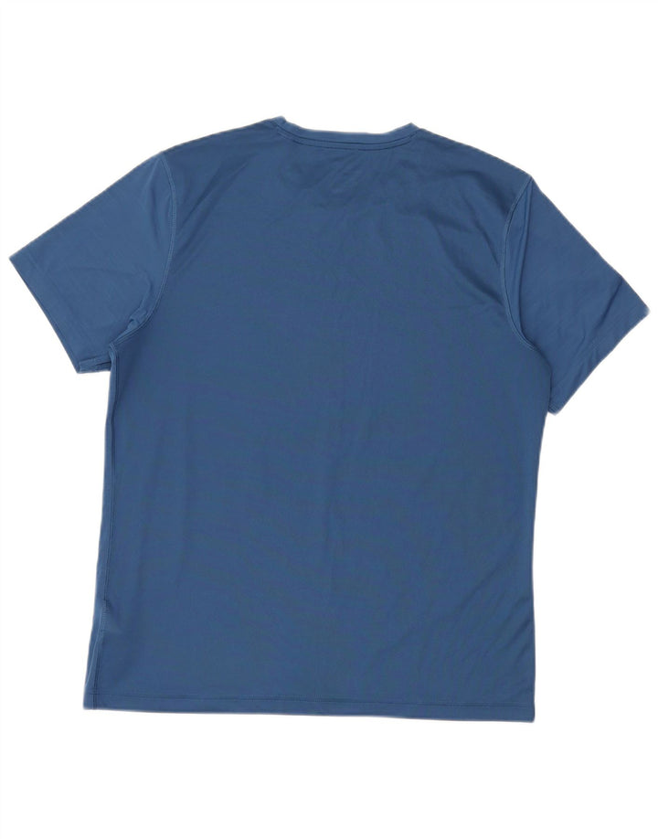 Reebok T-Shirt Homme Haut Large Bleu Polyester