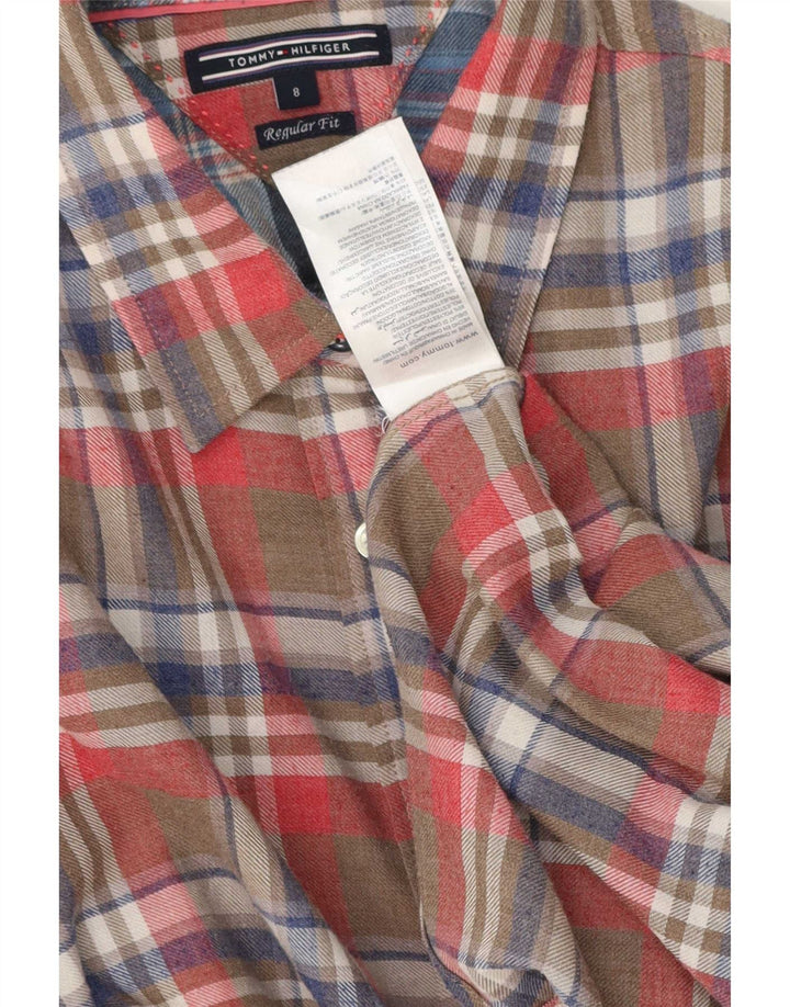 Tommy Hilfiger Chemise en flanelle pour femme US 8 Medium Multicolore Check