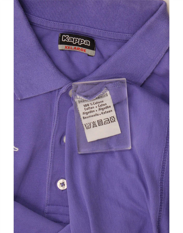 Kappa Polo Homme 2XL Bleu Marine Coton