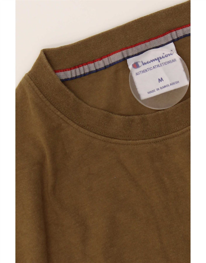 Champion T-Shirt Homme Kaki Moyen Coton