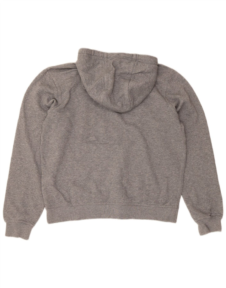 Nike Pull à capuche coupe classique en coton gris moyen pour homme