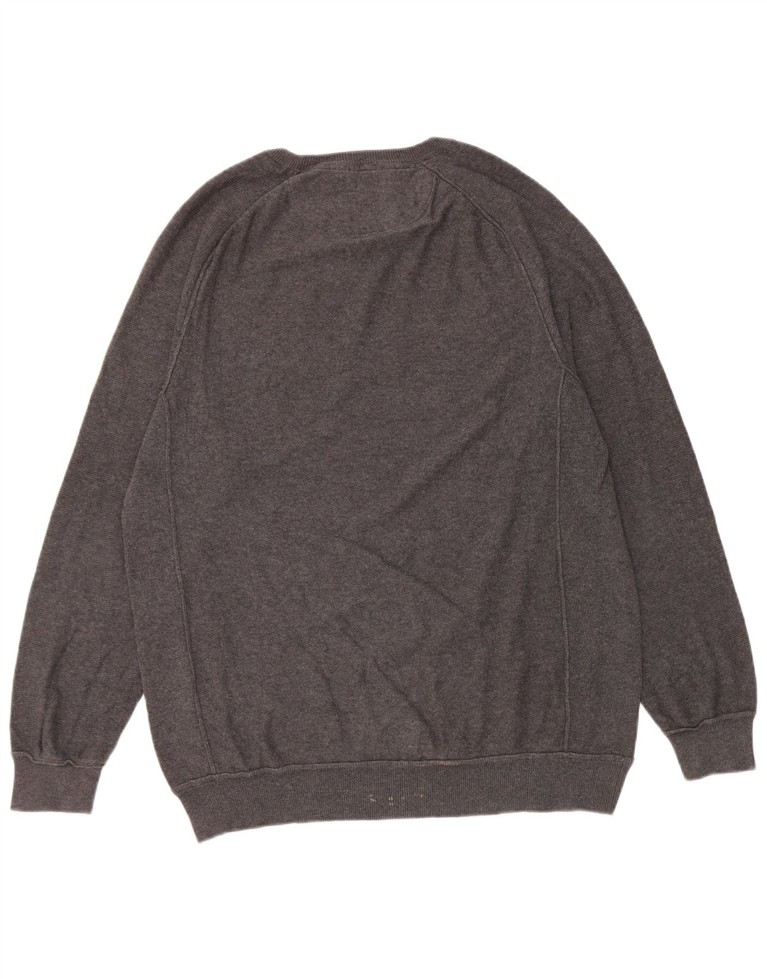 French Connection Pull Col Bateau Homme Gris Moyen Coton