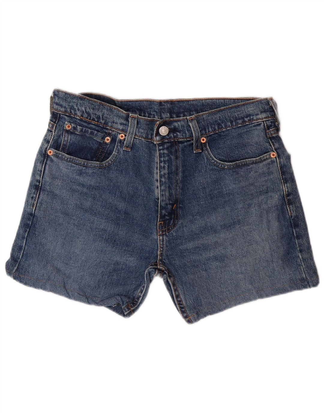 LEVI'S Short en Jean 502 W30 Homme Bleu Moyen Coton