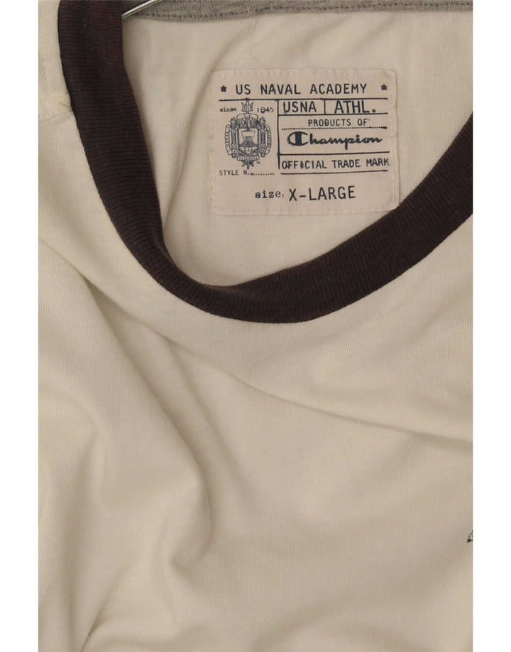 Champion T-Shirt Graphique Homme XL Blanc Colourblock