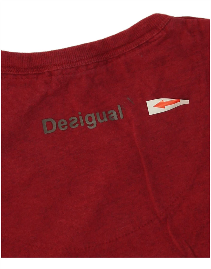 Desigual T-Shirt Graphique Haut Petit Rouge Coton Homme