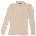 Polo à manches longues pour femme Gaudi UK 12 Viscose blanc moyen