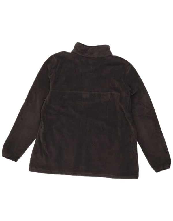 Columbia Pull polaire à col boutonné pour femme UK 18 XL Gris Polyester