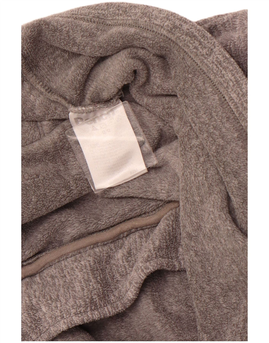 BENCH Veste polaire graphique pour femme UK 12 Gris moyen Polyester