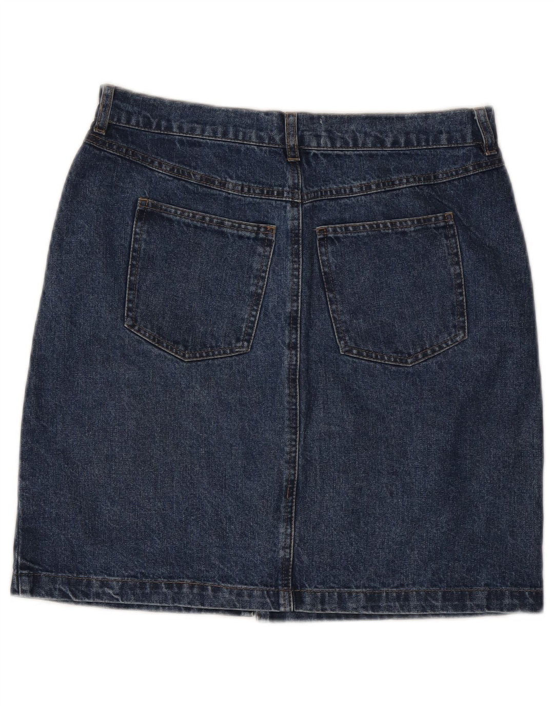WAREHOUSE Jupe en jean pour femme UK 10 Small W27 Bleu marine en coton