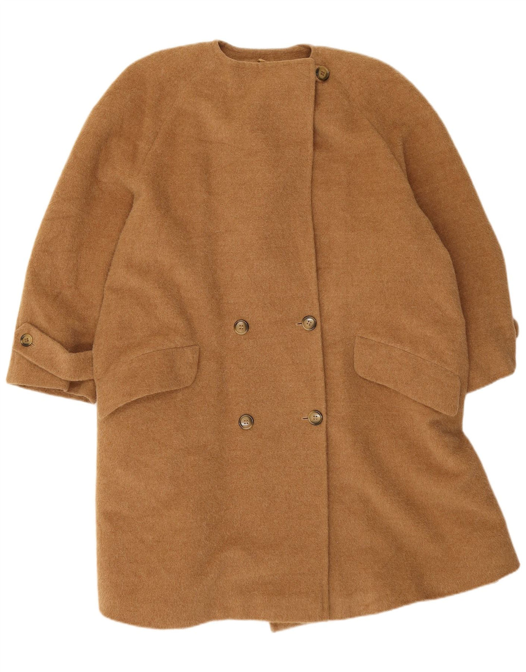 Les Copains Manteau Oversize Double Boutonnage Femme IT 42 Beige Moyen