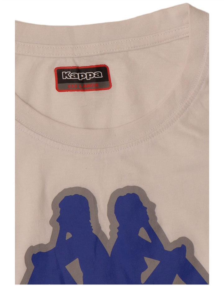 KAPPA Débardeur Graphique Homme 3XL Blanc