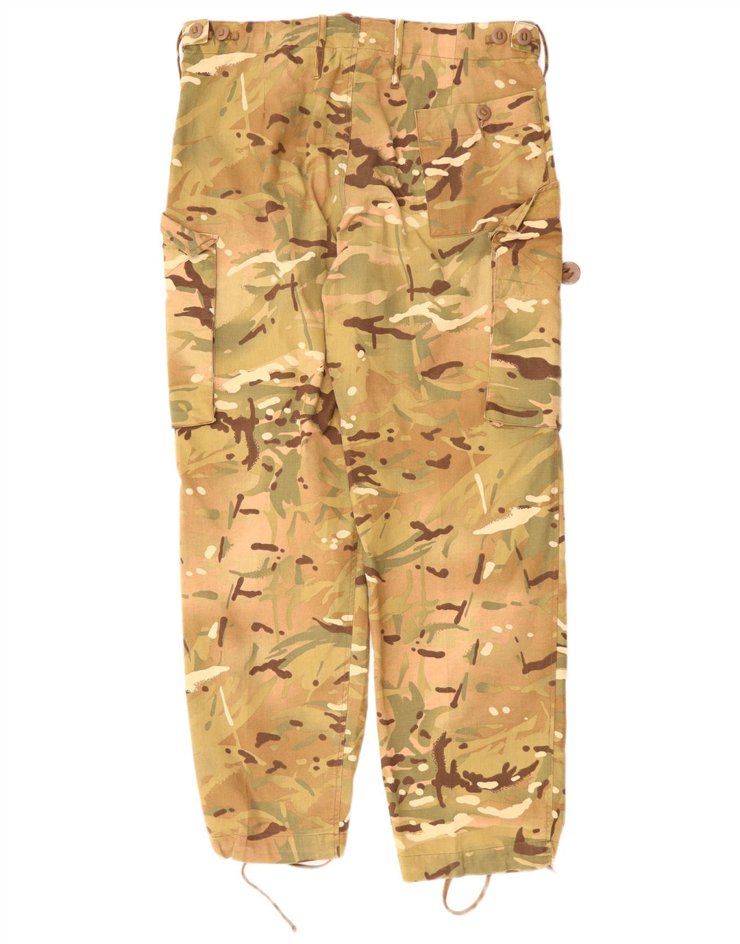 VINTAGE Pantalon Cargo Droit Homme W34 L29 Kaki Camouflage Coton