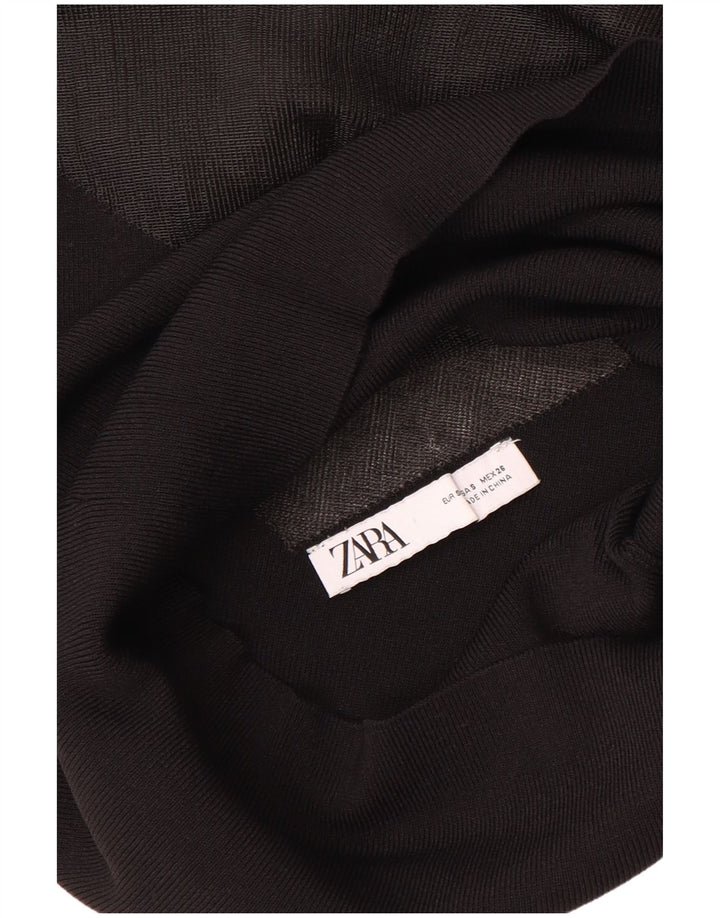 Zara Chemisier transparent pour femme UK 8 Small Noir
