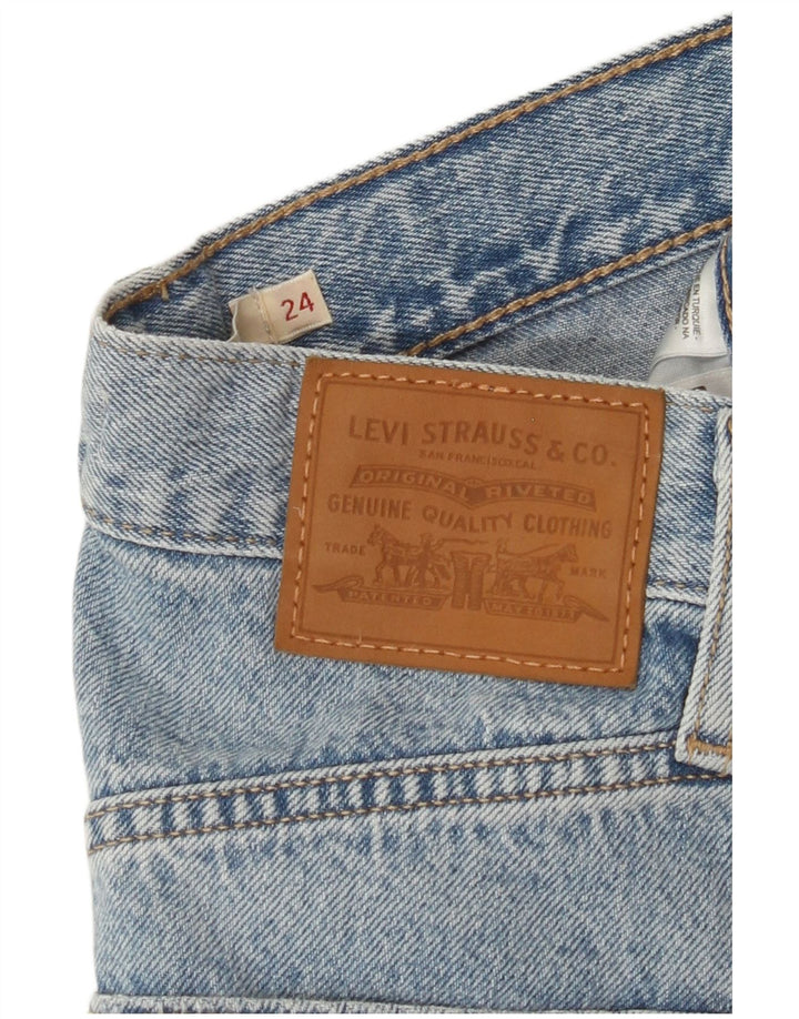 LEVI'S Short en Jean Femme W24 XS Bleu Coton