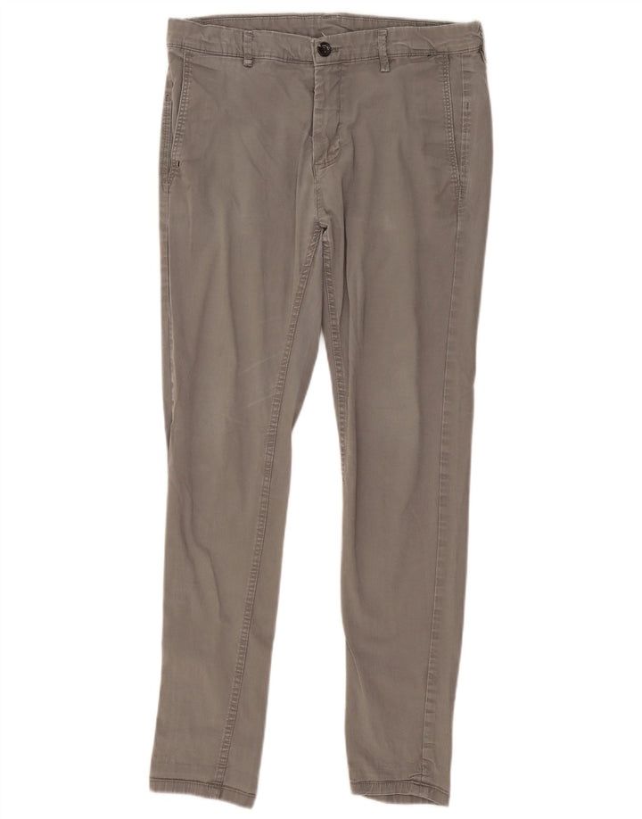 Zara Pantalon Chino Slim Homme EU 40 Medium W31 L29 Gris