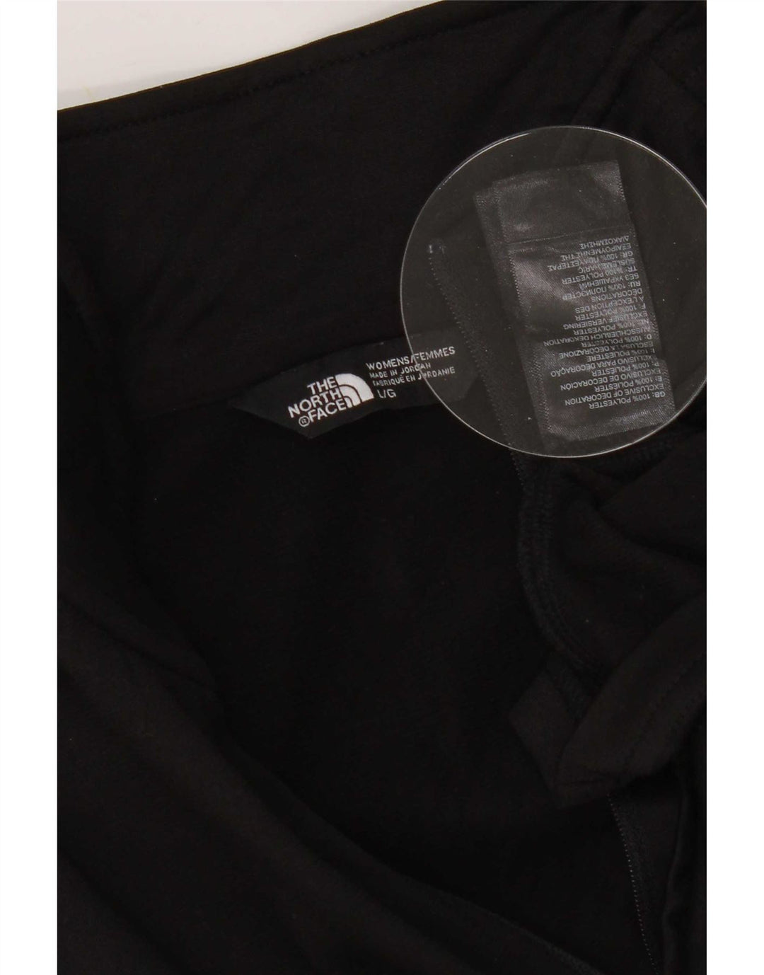The North Face Haut de survêtement graphique pour femme UK 16 Large Noir