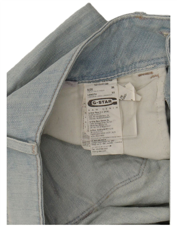 G-STAR Jean Slim Femme W26 L25 Bleu Coton