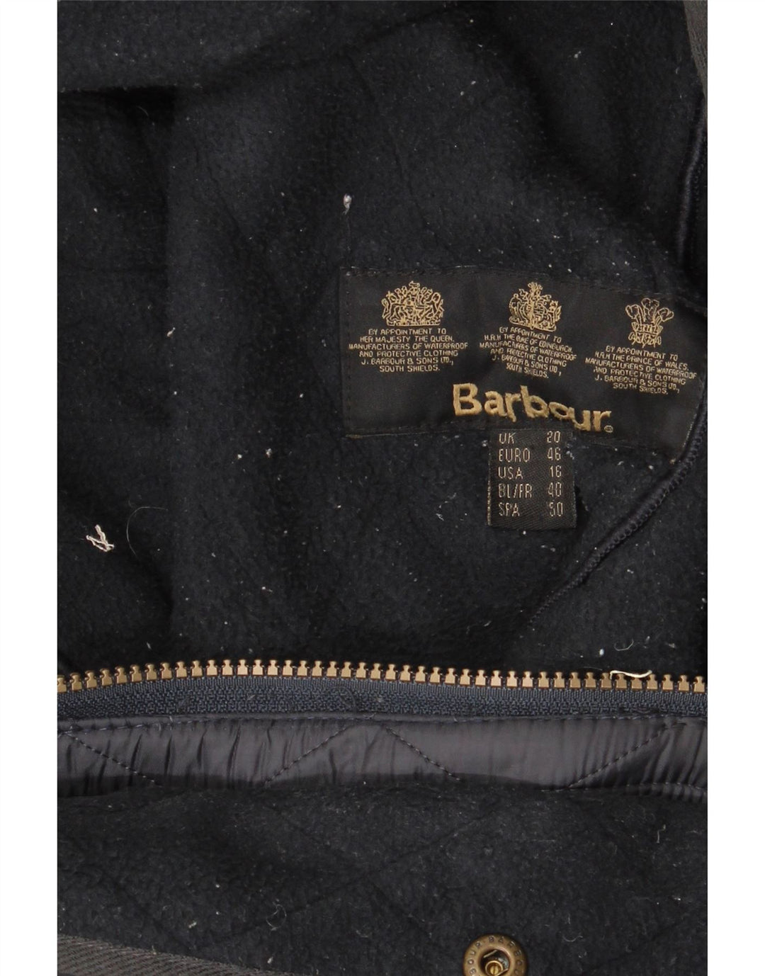 Barbour Veste matelassée pour femme UK 20 2XL Bleu marine