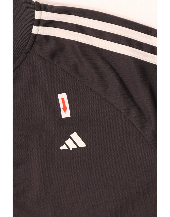 Adidas Veste de Survêtement Garçon 13-14 Ans Gris Colorblock Polyester
