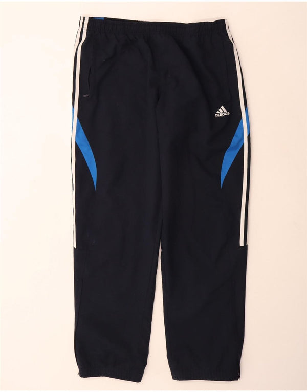 Adidas Pantalon de survêtement pour homme Taille L Bleu marine Colourblock