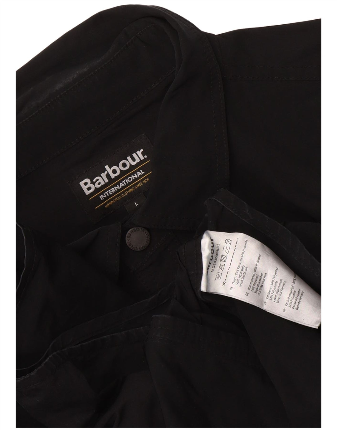 Barbour Chemise surchemise homme grand noir polyester