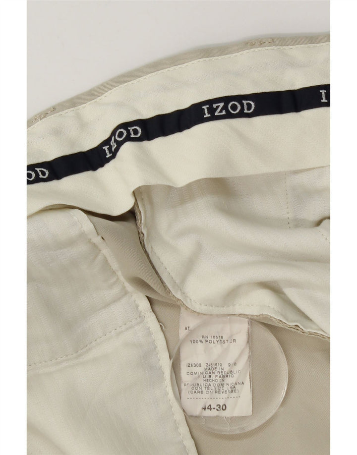 Izod Pantalon Capri Homme W44 L22 Beige Coton