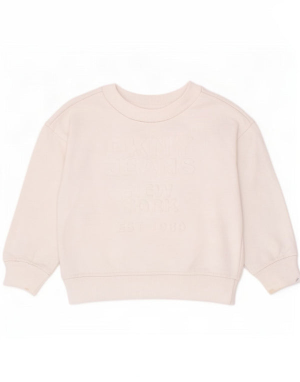 Dkny Sweat-shirt graphique pour garçon 2-3 ans en coton blanc