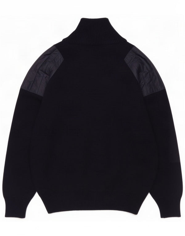 Settebello Pull cardigan entièrement zippé pour homme Bleu marine moyen