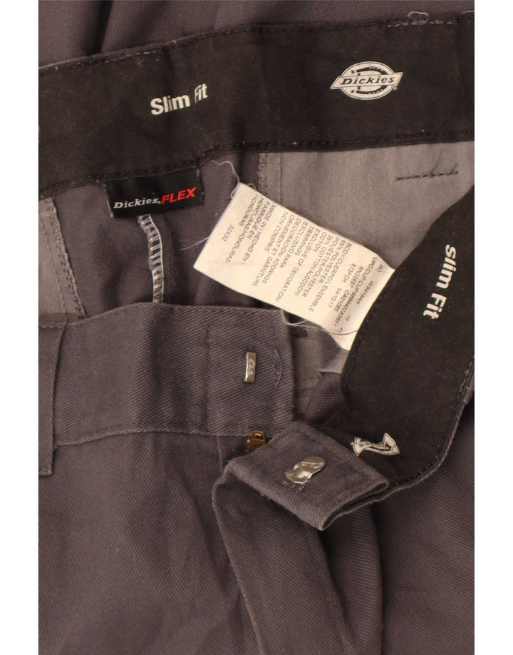 Dickies Pantalon Chino Coupe Slim Homme W32 L32 Gris Polyester