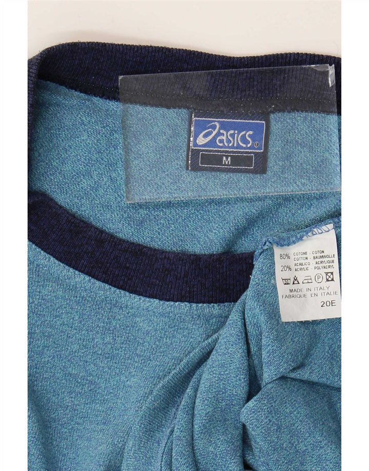 Asics T-Shirt Homme Bleu Moyen Moucheté Coton