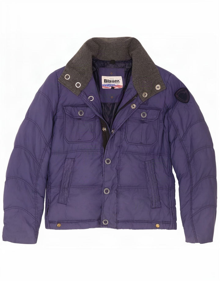 Blauer Veste matelassée pour homme UK 38 Bleu marine moyen Polyamide